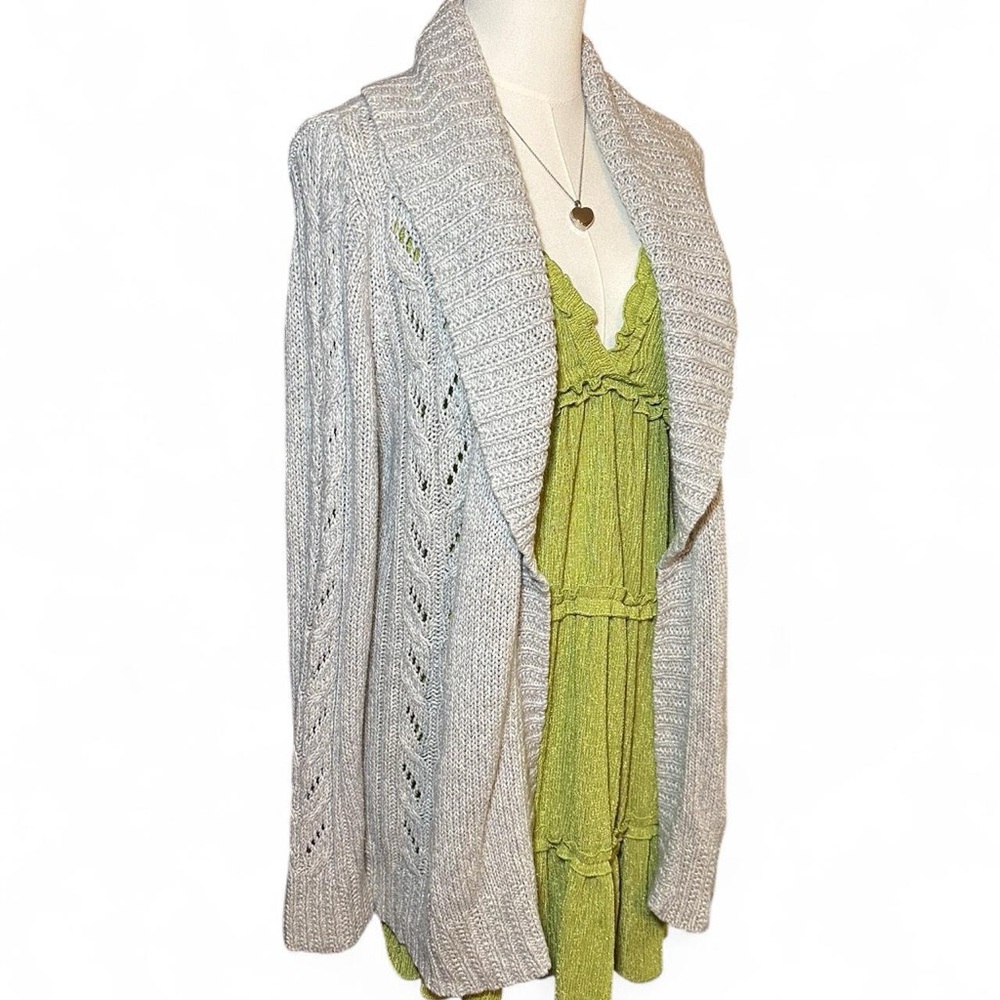 Fairycore Grey Knit Cardigan